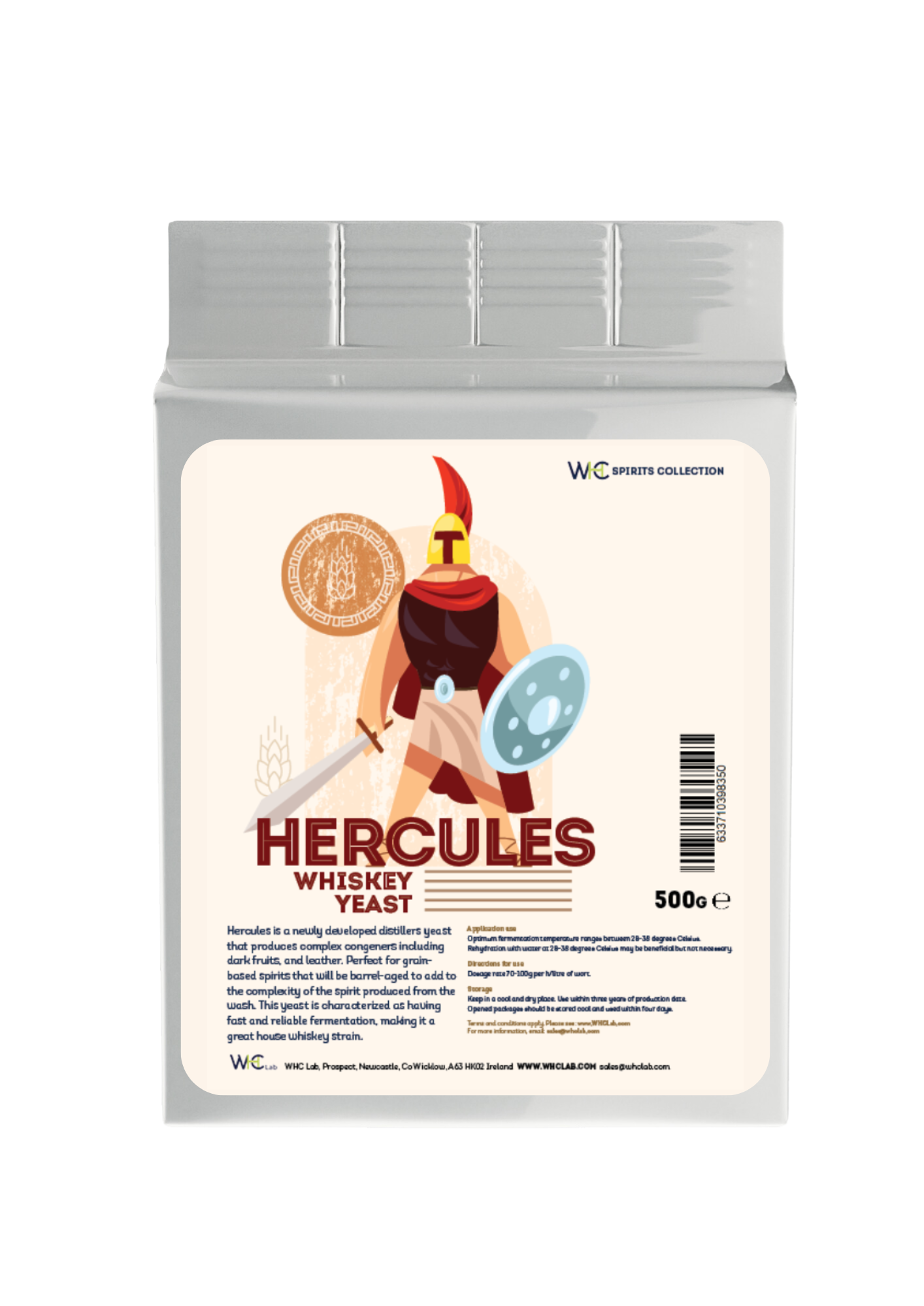 Hercules Thermotolerant Whiskey Dehydrated Yeast